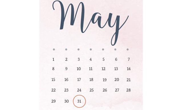 May calendar 5