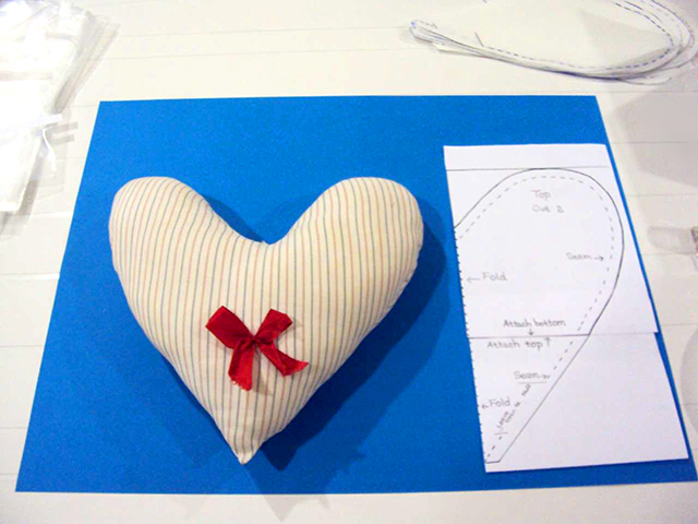 Heart pillows for breast cancer patients Soroptimist